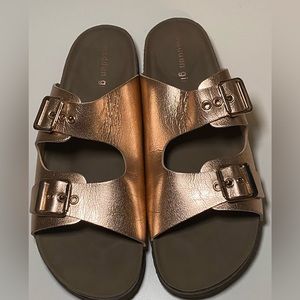 Madden Girl rose gold sandals good condition size 10